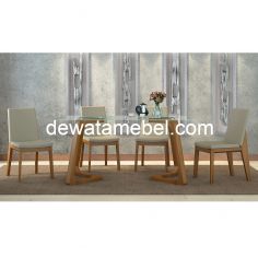 Dining Set 4 Chairs - Siantano DT DC Ocean / Teak